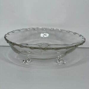 Fostoria Century Clear Glass Footed Bon Bon Bowl Candy Dish 7"
